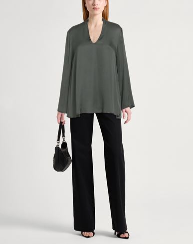 Woman Top Dark green Size 4 Viscose