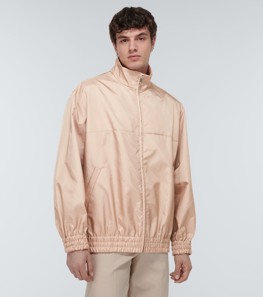 Oversized satin jacket