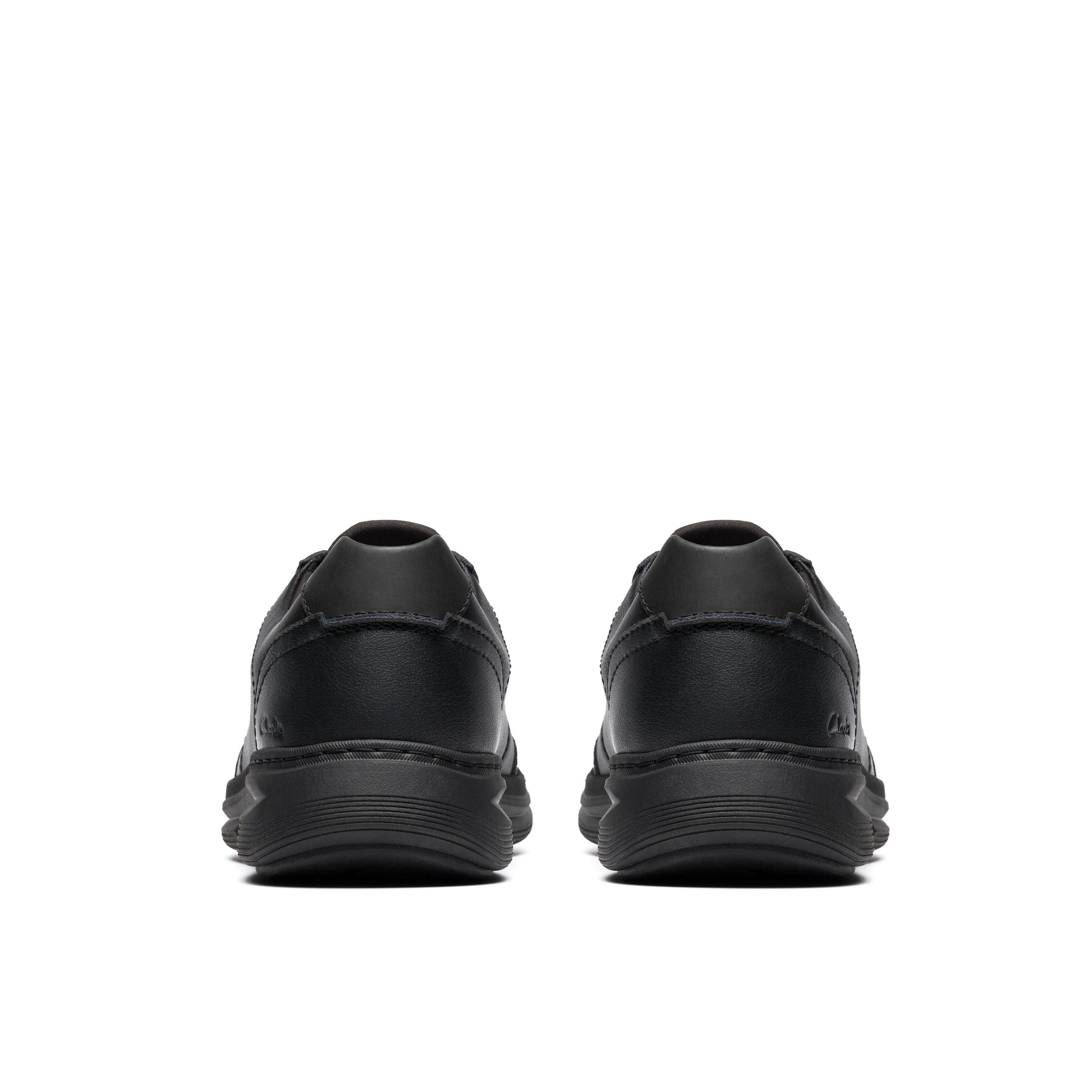 Clarks Men's Craftwell Lace Black Leather Lace Up | : 9.5/Wide Fit