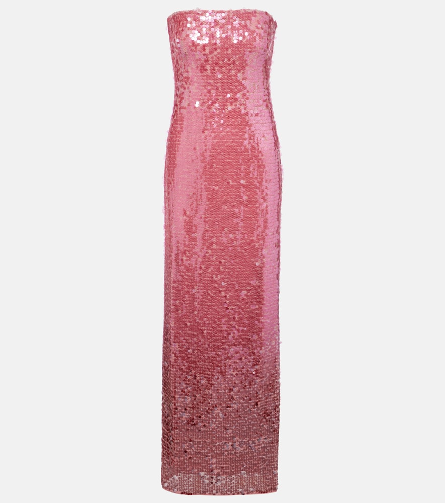 Leilani sequined strapless gown
