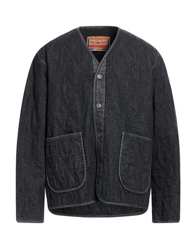 Man Denim outerwear Black Size XL Cotton, Hemp