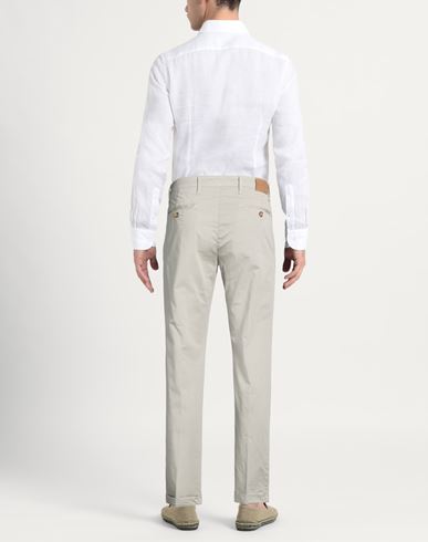 Man Pants Light grey Size 28 Cotton, Elastane