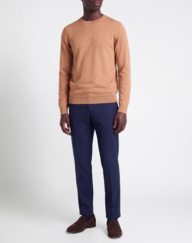 Man Sweater Sand Size 40 Merino Wool