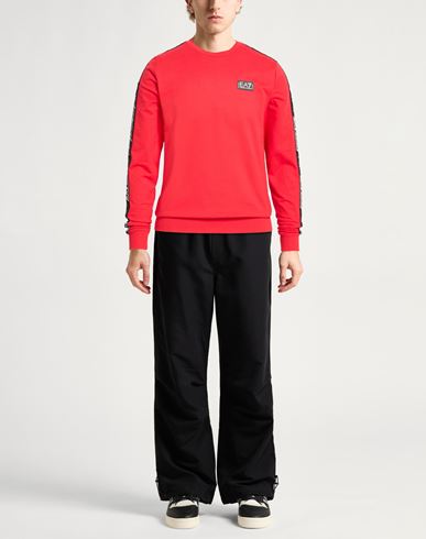 Man Sweatshirt Red Size XS Cotton, Elastane, Polyamide, Polyester