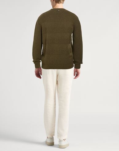 Man Sweater Military green Size 38 Cashmere