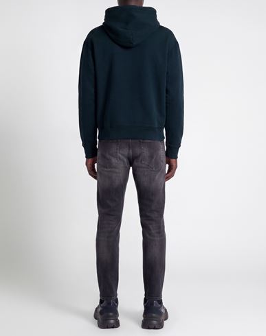 Man Sweatshirt Navy Size M Cotton, Elastane