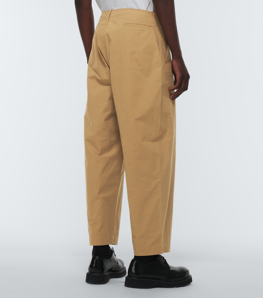 Qrunful embroidered cotton ripstop pants