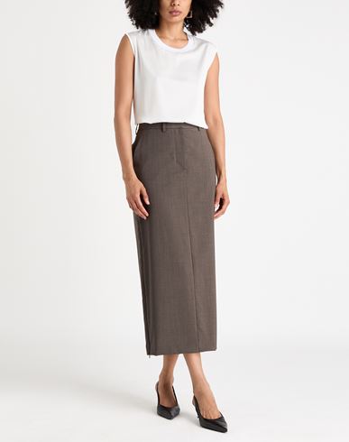 D. exterior Woman Top White Size M Viscose, Polyamide, Polyester, Elastane