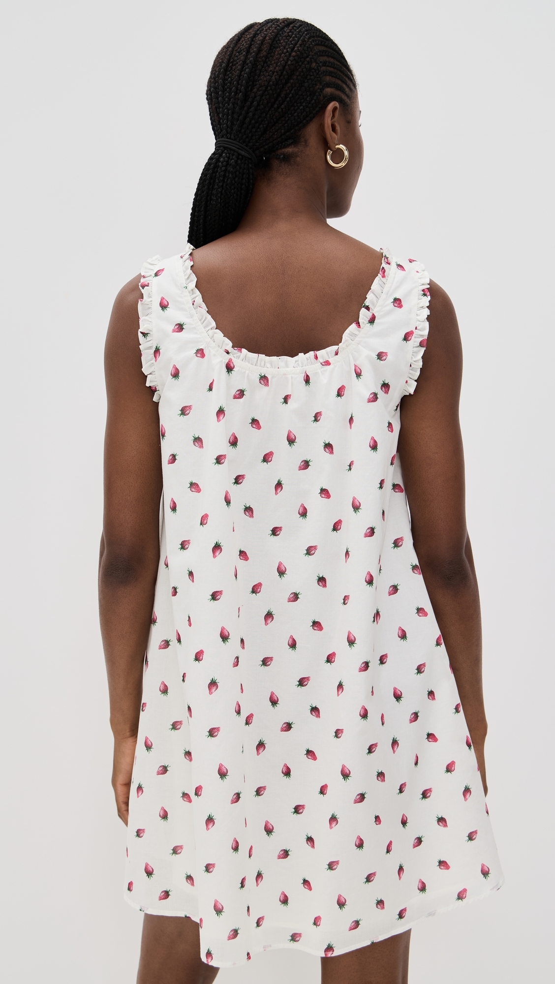 Juni Mini Dress Ivory Strawberry