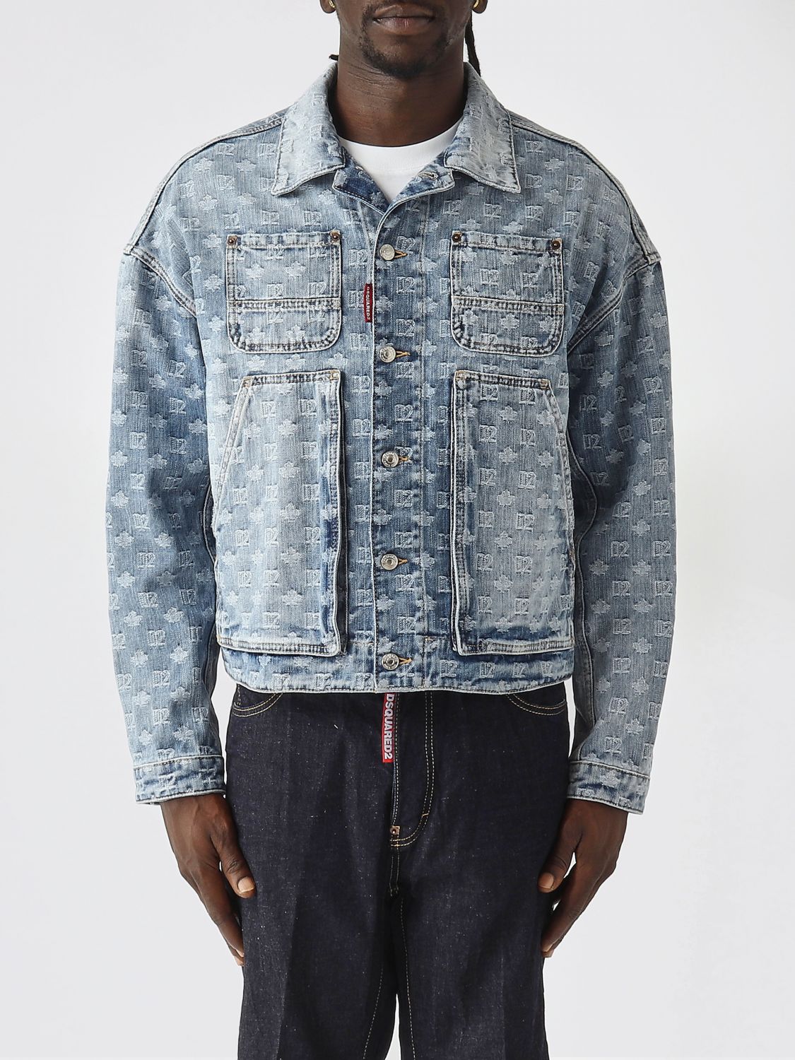 Jacket Men color Denim