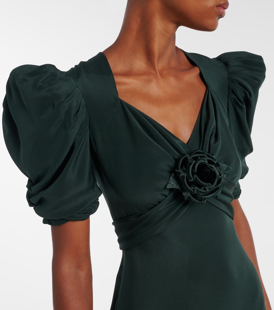 Silk charmeuse cocktail dress