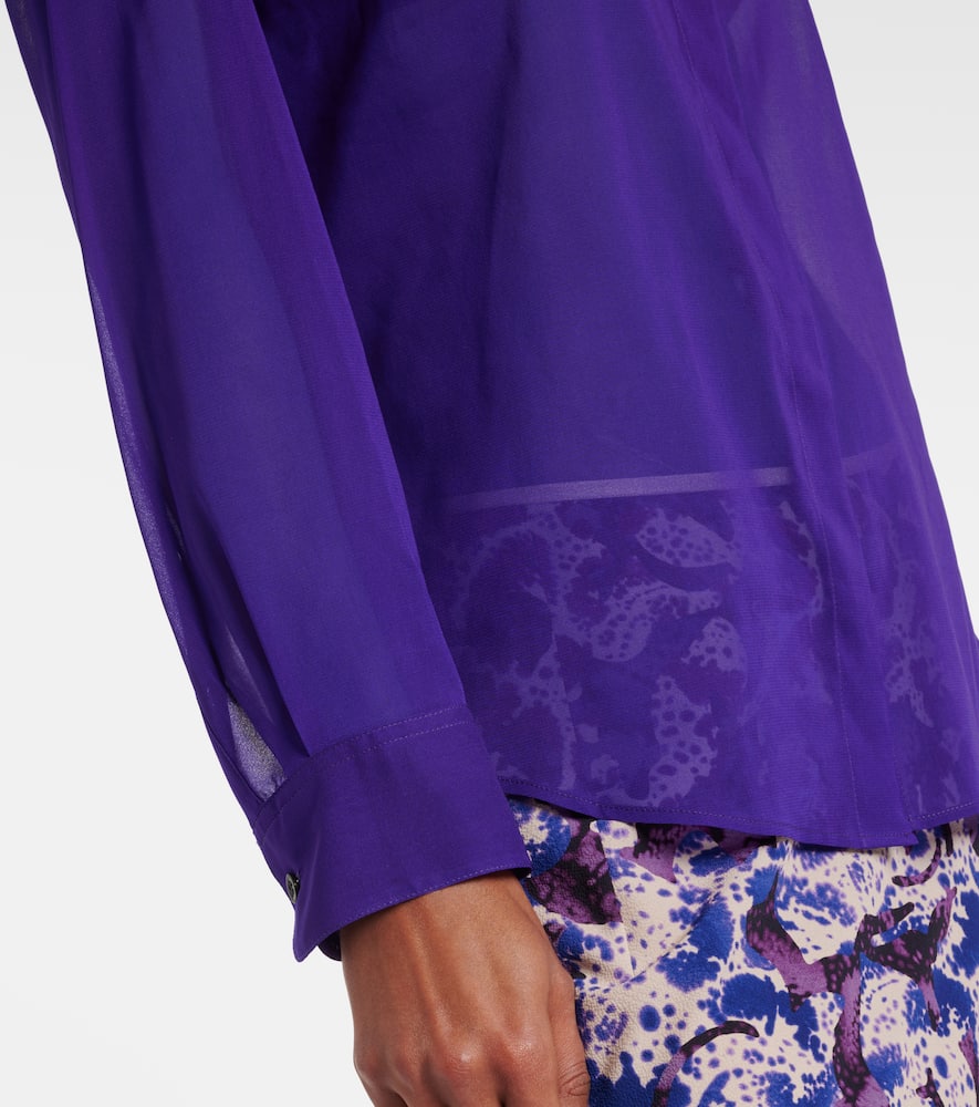 Silk-blend shirt