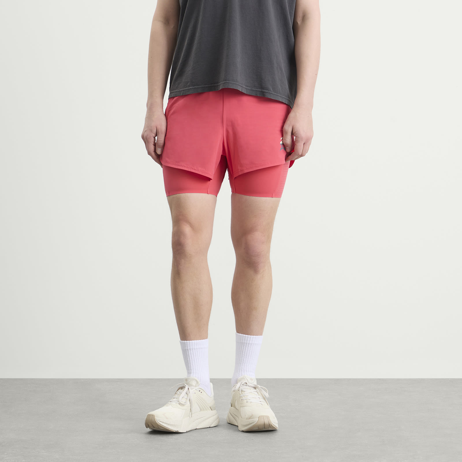 Men's Hybrid Short Racing Red