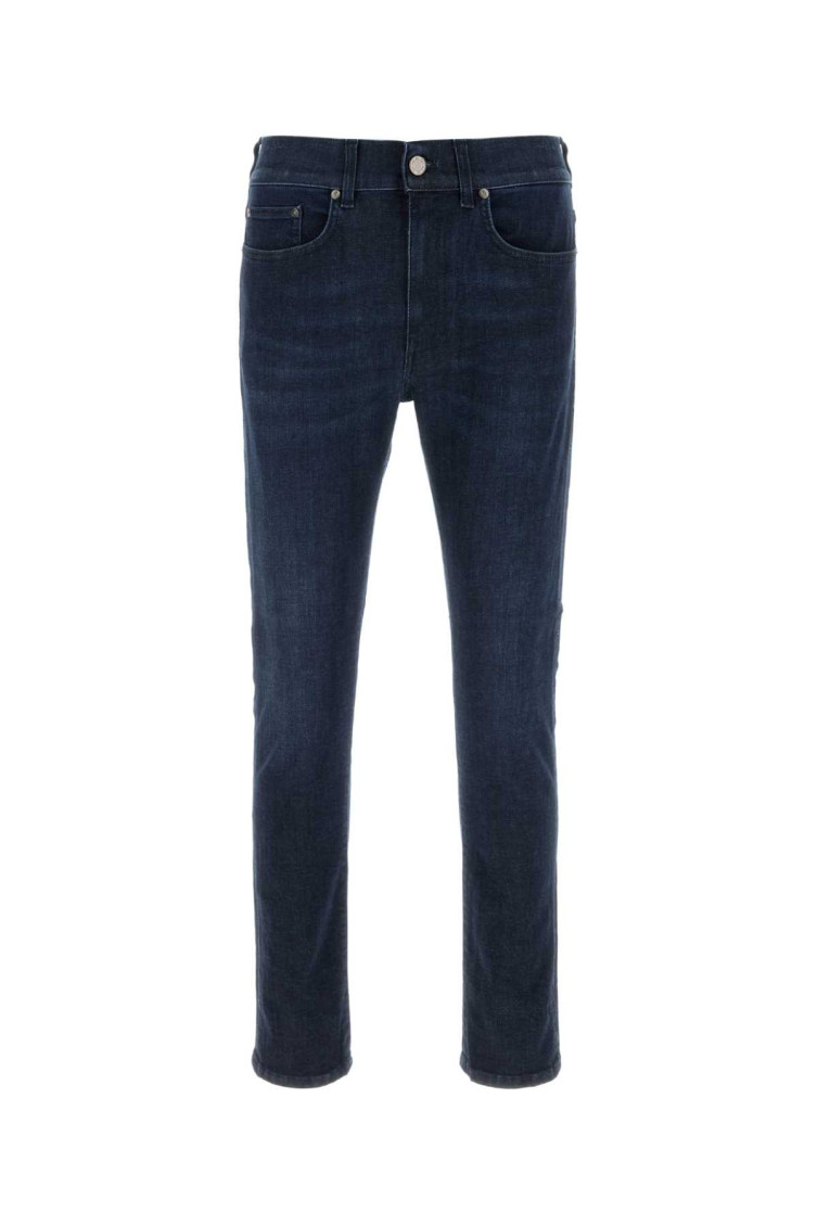 Dark Blue Stretch Denim Jeans