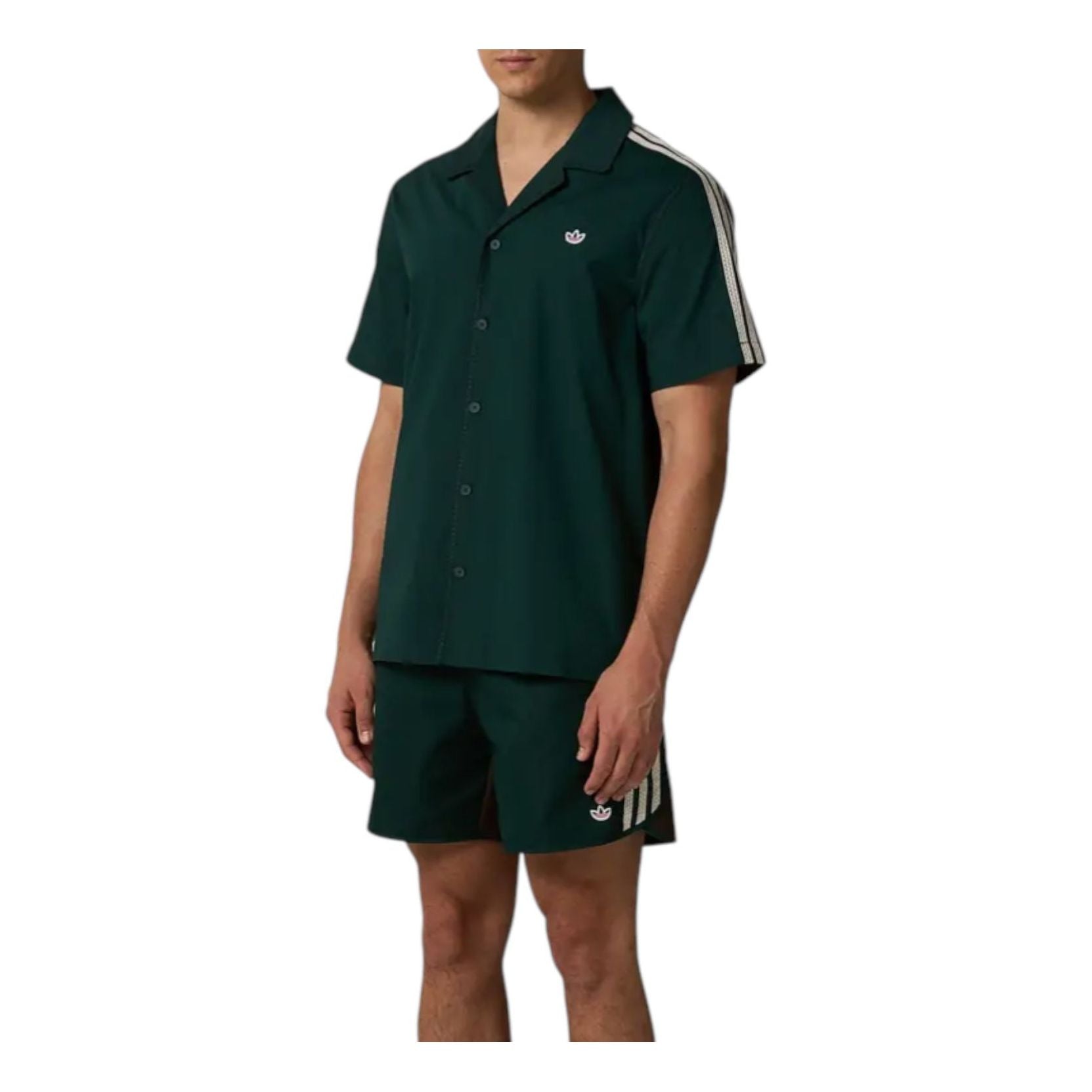 X CLOT BY Edison Chen Short-Sleeved Shirt 'Green Brown'