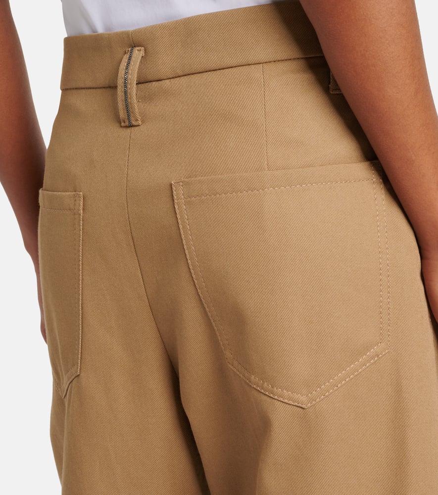 Monili cotton wide-leg pants