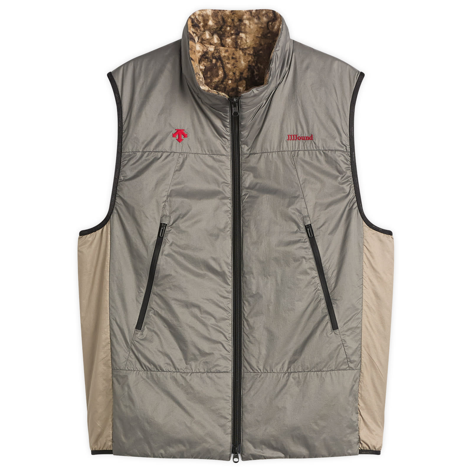 Men's Allterrain x JJJJound Reversible Vest in Charcoal/Taupe