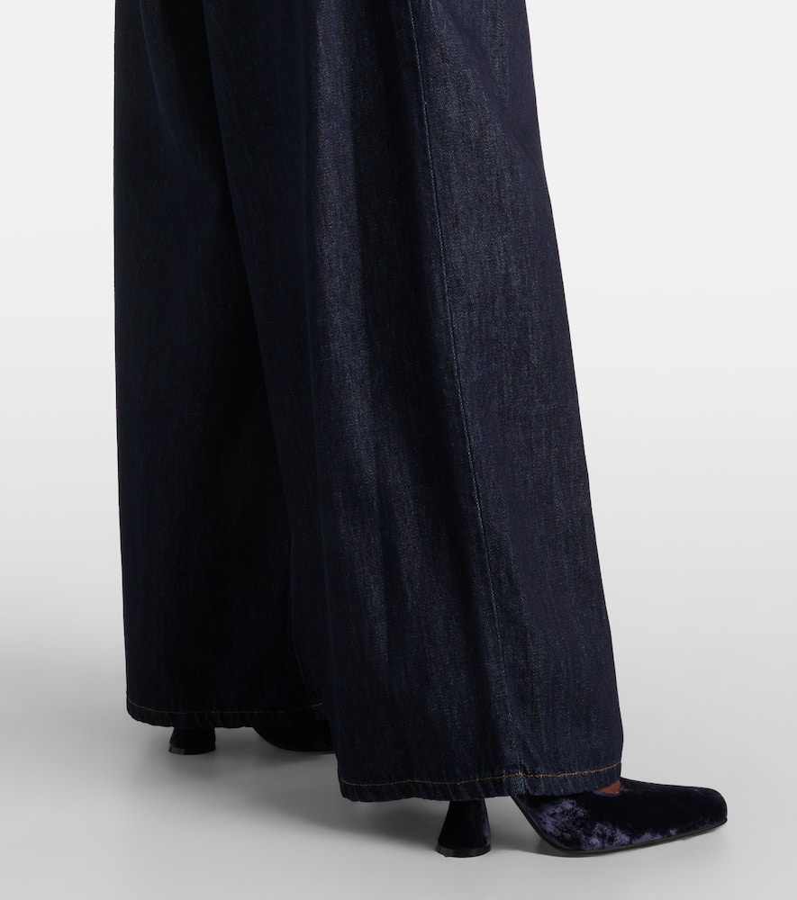 High-rise wide-leg jeans