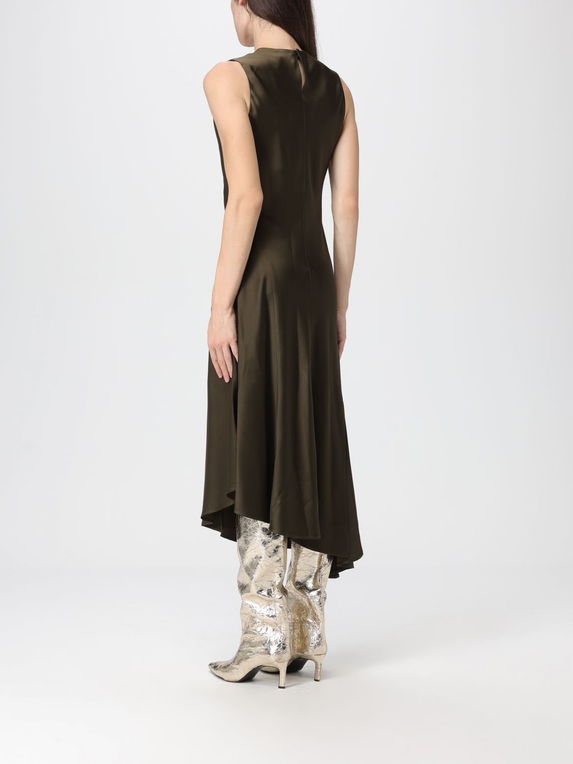 Asymmetric dress - Brown