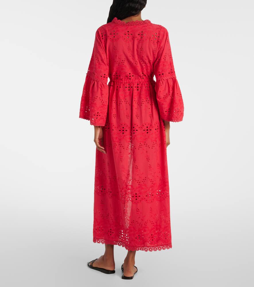 Tallulah embroidered cotton kaftan