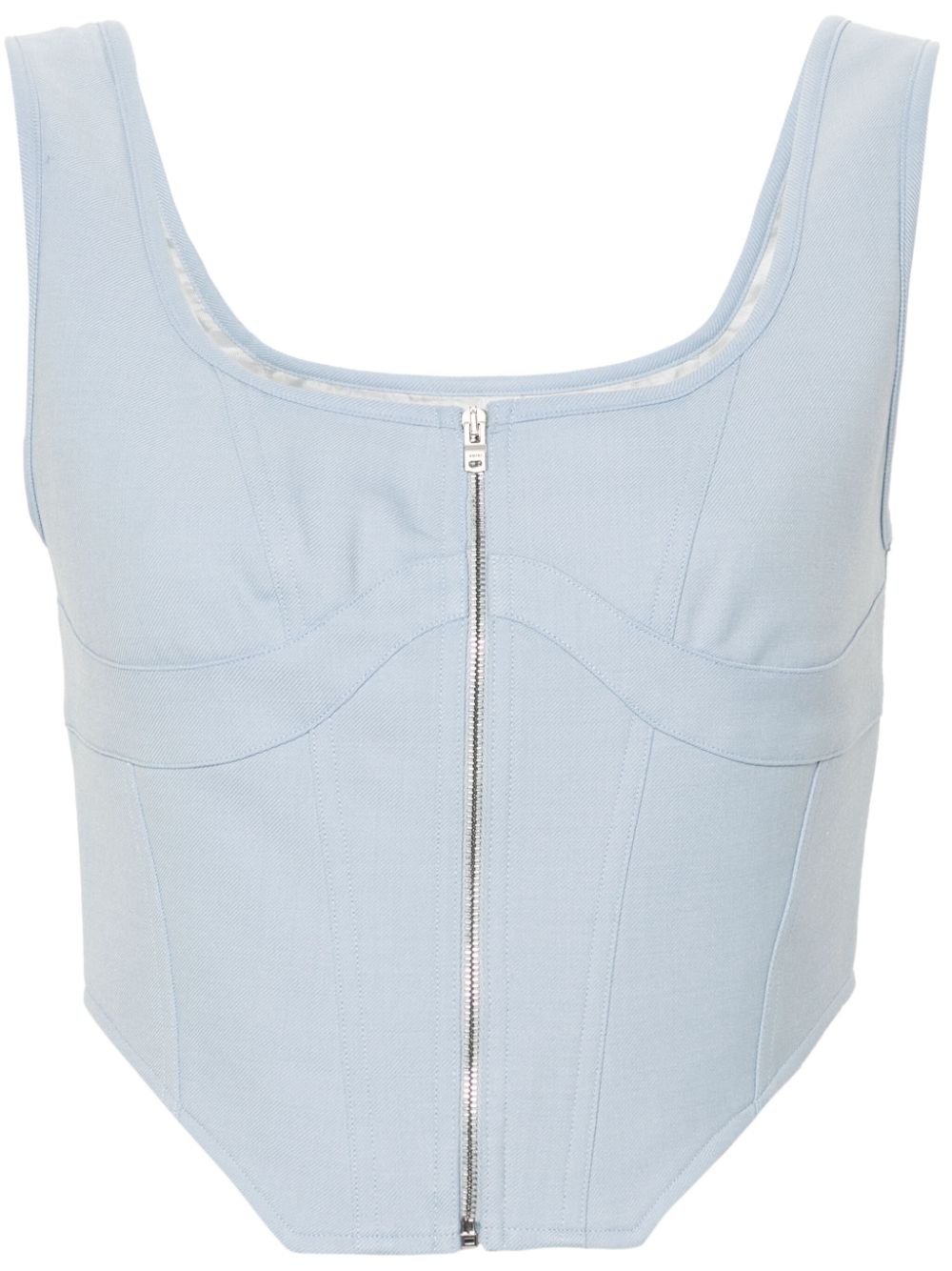 Zip-up corset - Blue