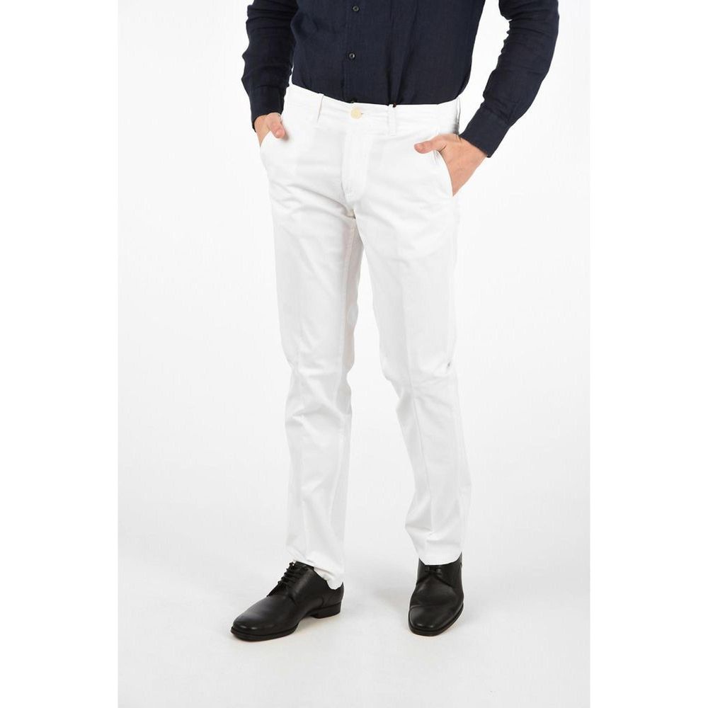 Cotton Stretch Chino Pants — White