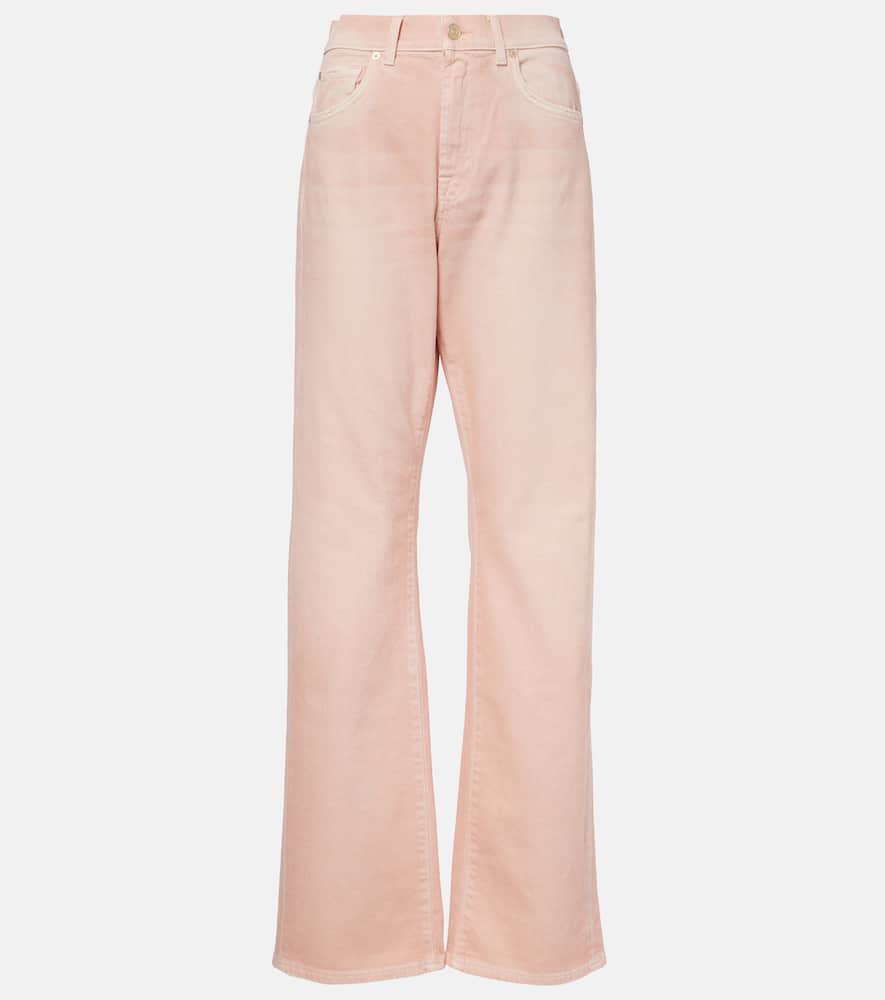 Tess high-rise straight jeans