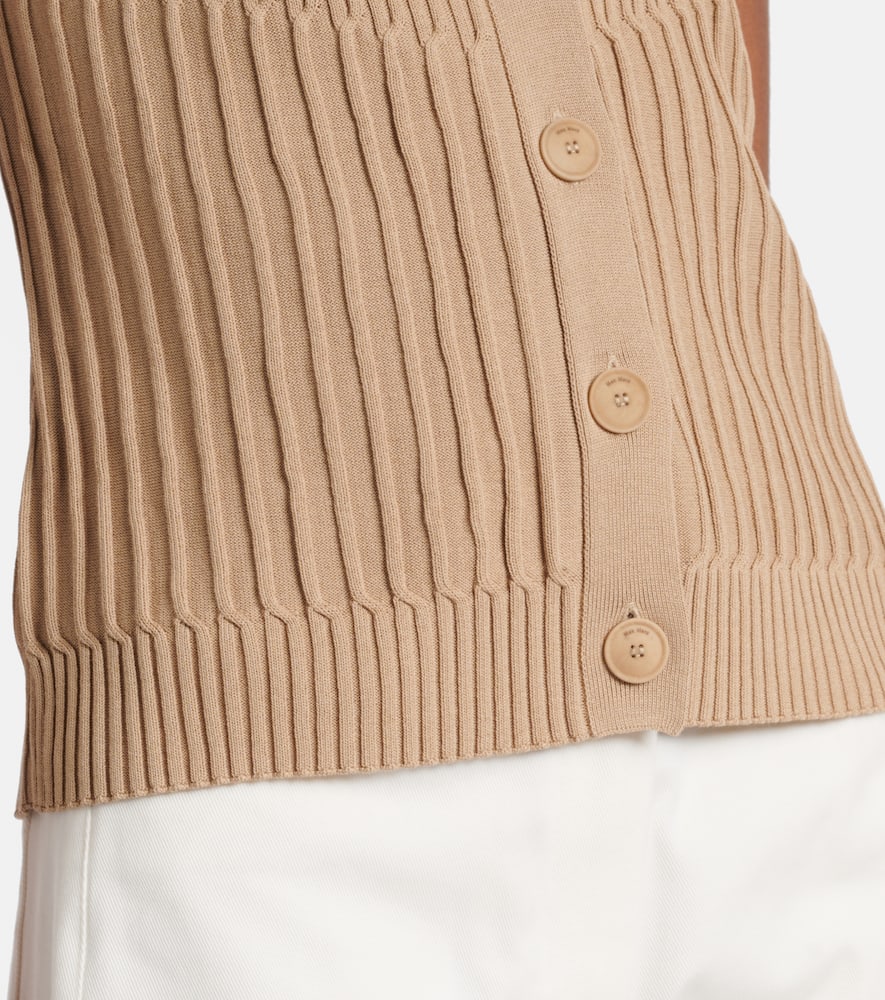 Bimba cotton-blend crêpe vest