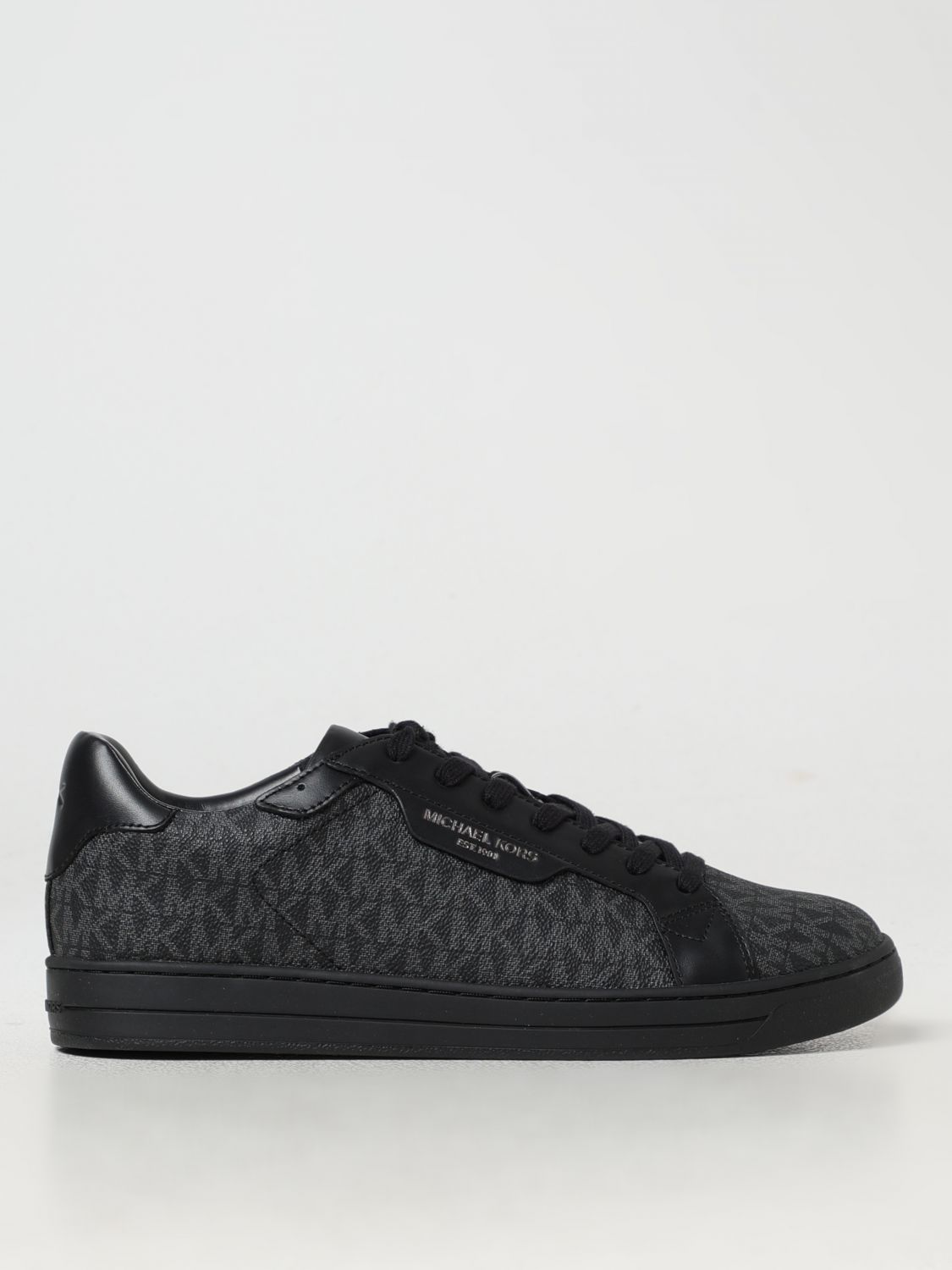 Monogram print sneakers - Black