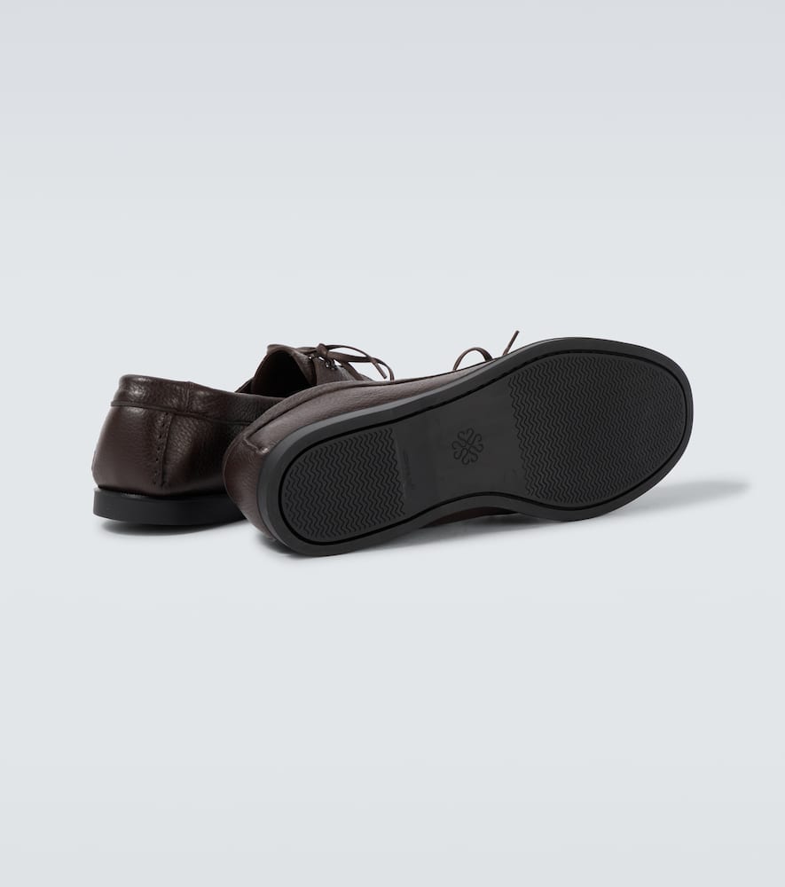 Saman Amel City Moc leather boat shoes