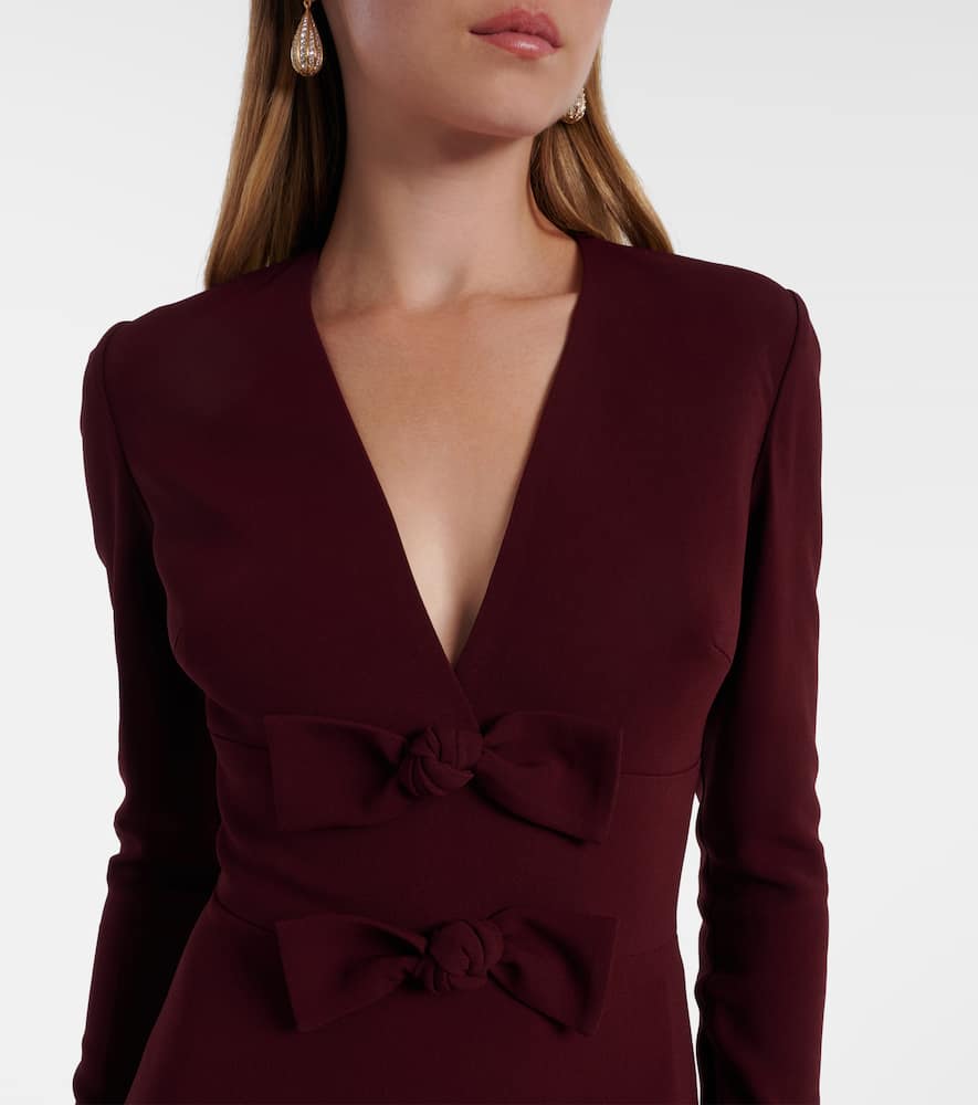 Bow-detail cady gown