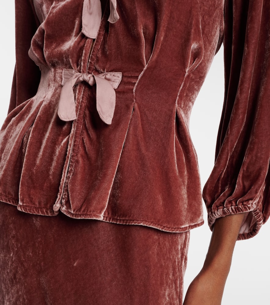 Elida bow-detail top