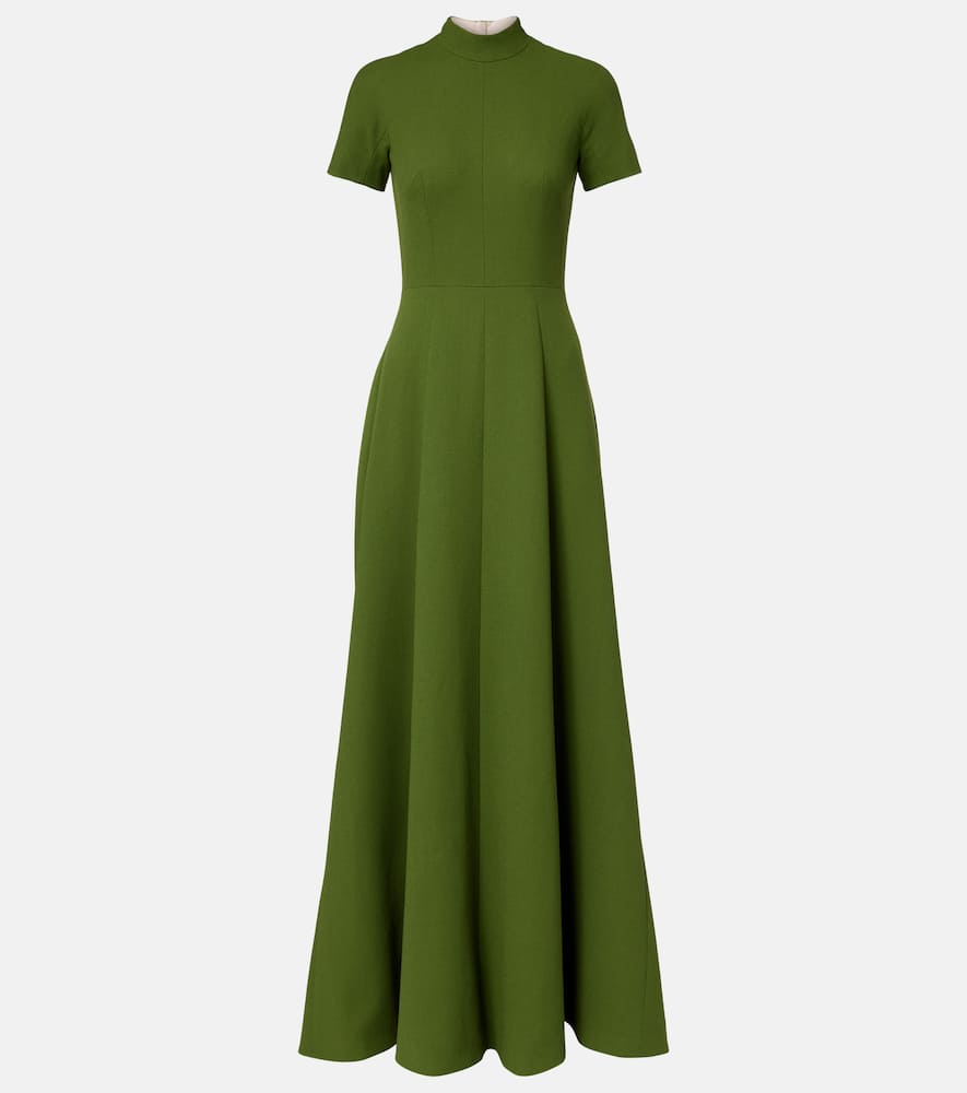 Malinda double-crêpe gown