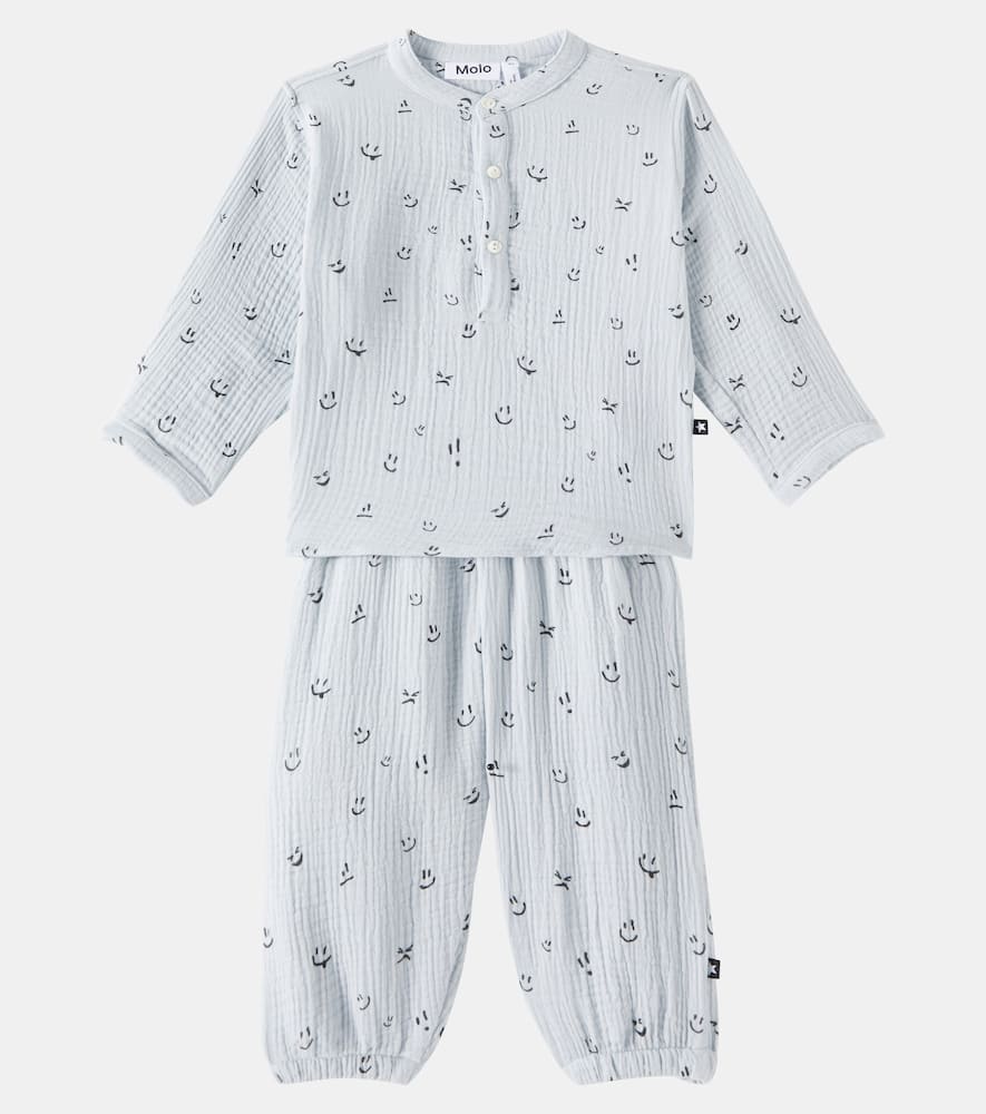 Molo Baby Enoz cotton shirt and pants set