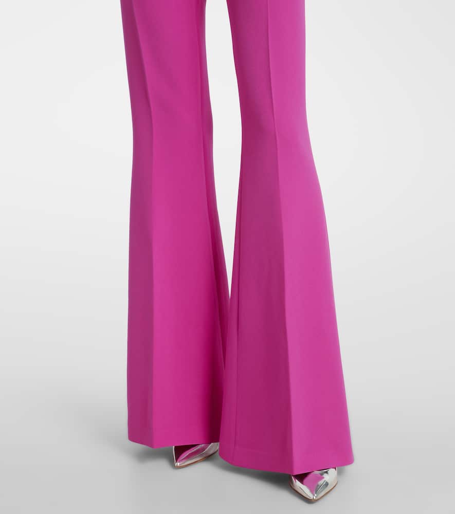 High-waisted flared pants