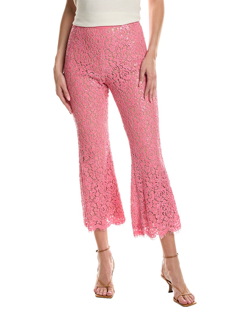 Silk-Blend Bootleg Pant
