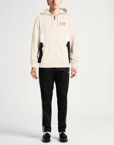 Man Sweatshirt Off white Size XL Cotton, Polyester, Elastane