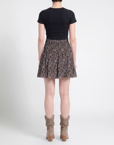 Woman Mini skirt White Size 4 Silk