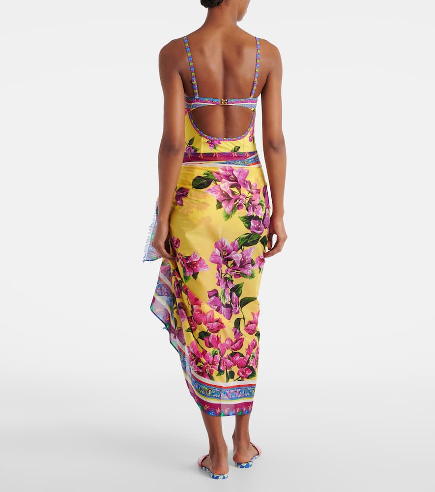 Floral cotton cover-up