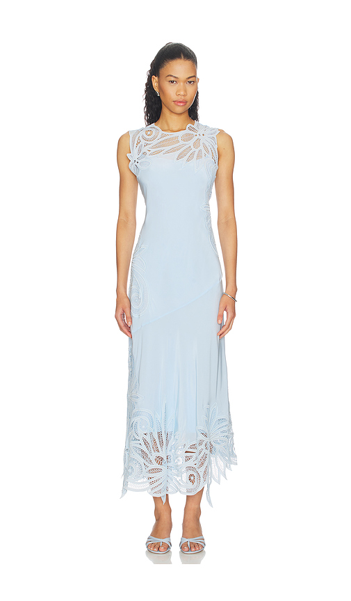 Ulla Johnson Idra Lace Applique Dress in Baby Blue. 6. Also , 10, 12