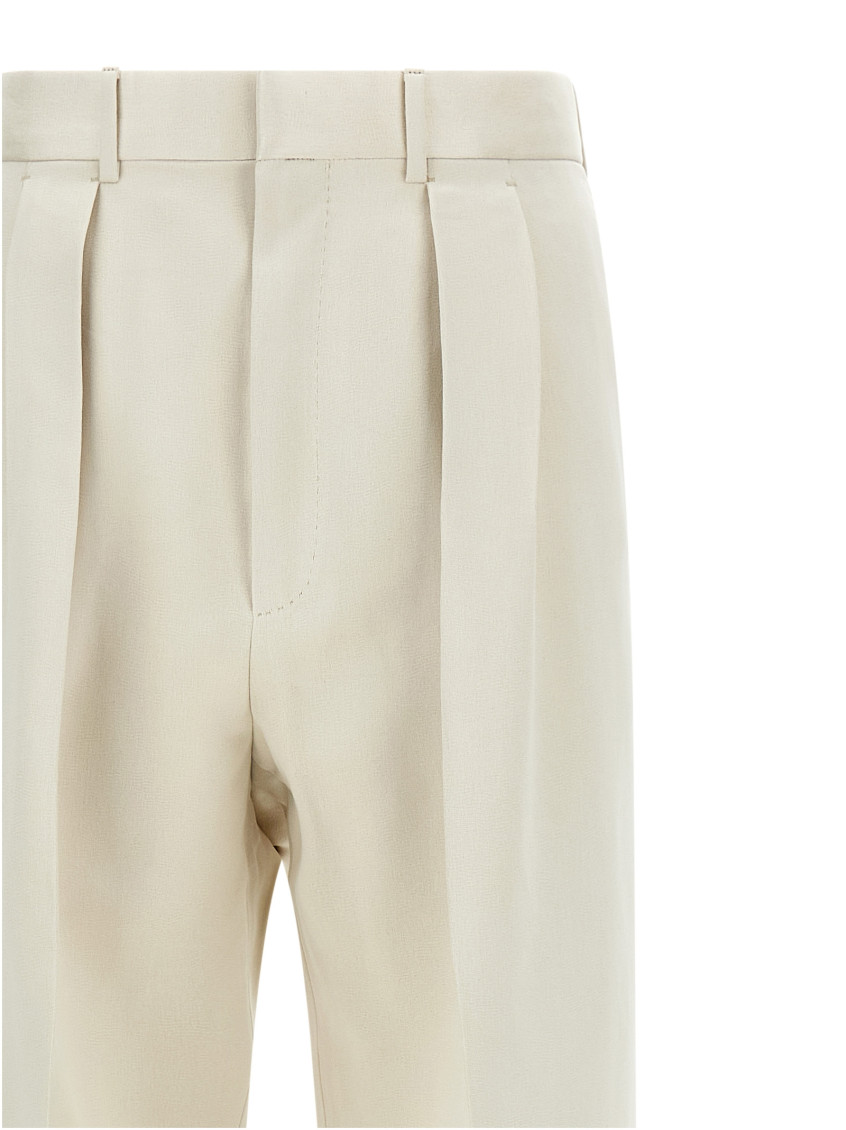 Double Pinch Pants Beige