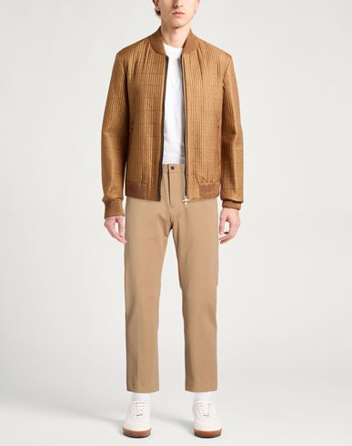 Man Pants Camel Size 38 Cotton, Polyamide, Elastane
