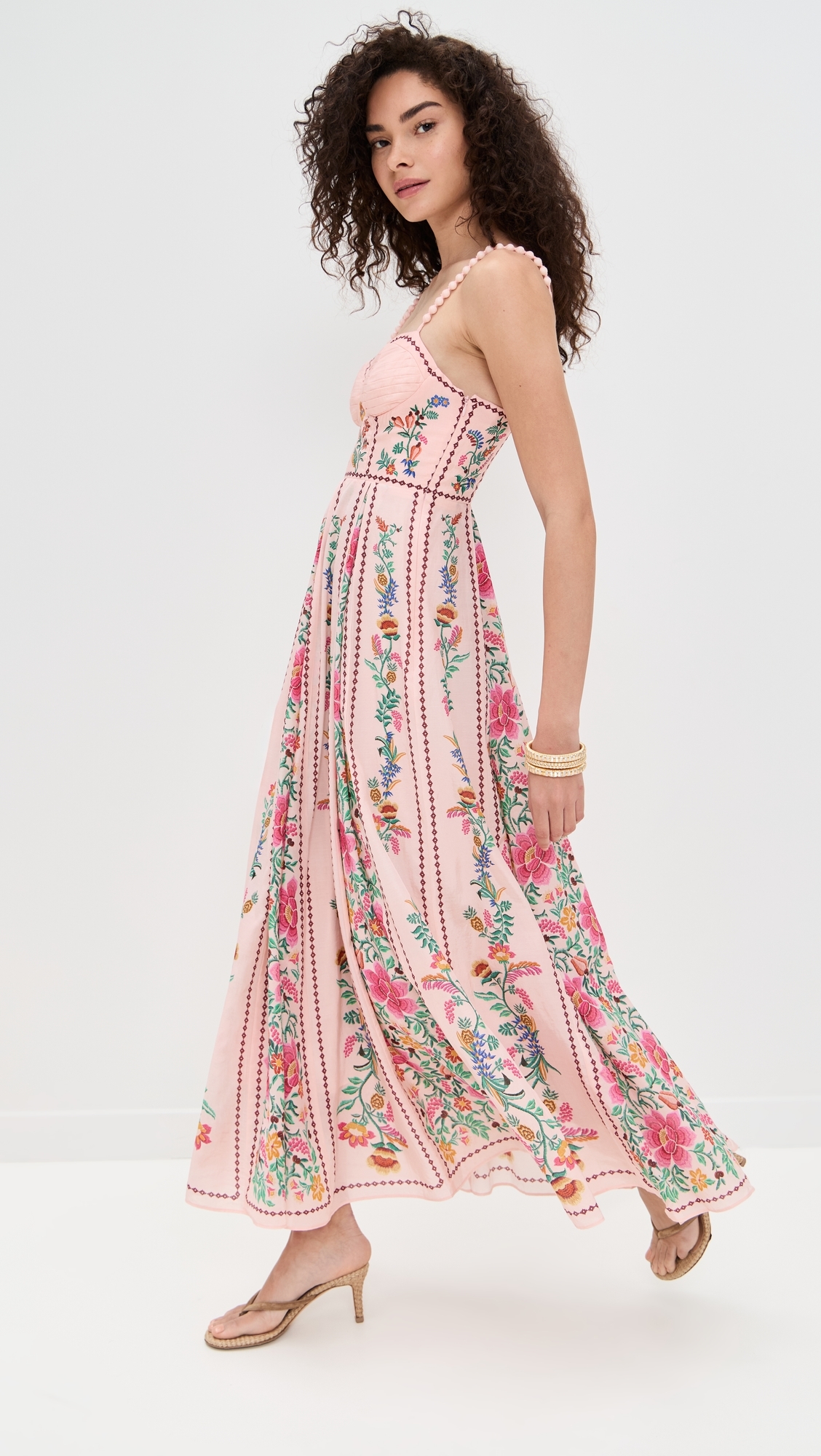 FARM Rio Delicate Forest Pink Maxi Dress Delicate Forest Pink 