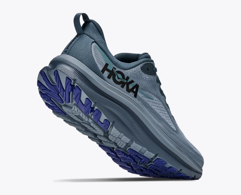 HOKA Men's Kawana 3 Shoes in Faded Navy/Electric Aqua