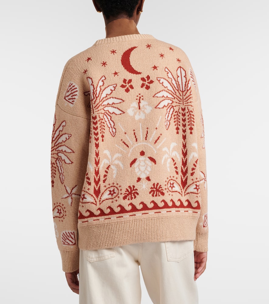 Echoes Of The Island wool and cotton sweater
