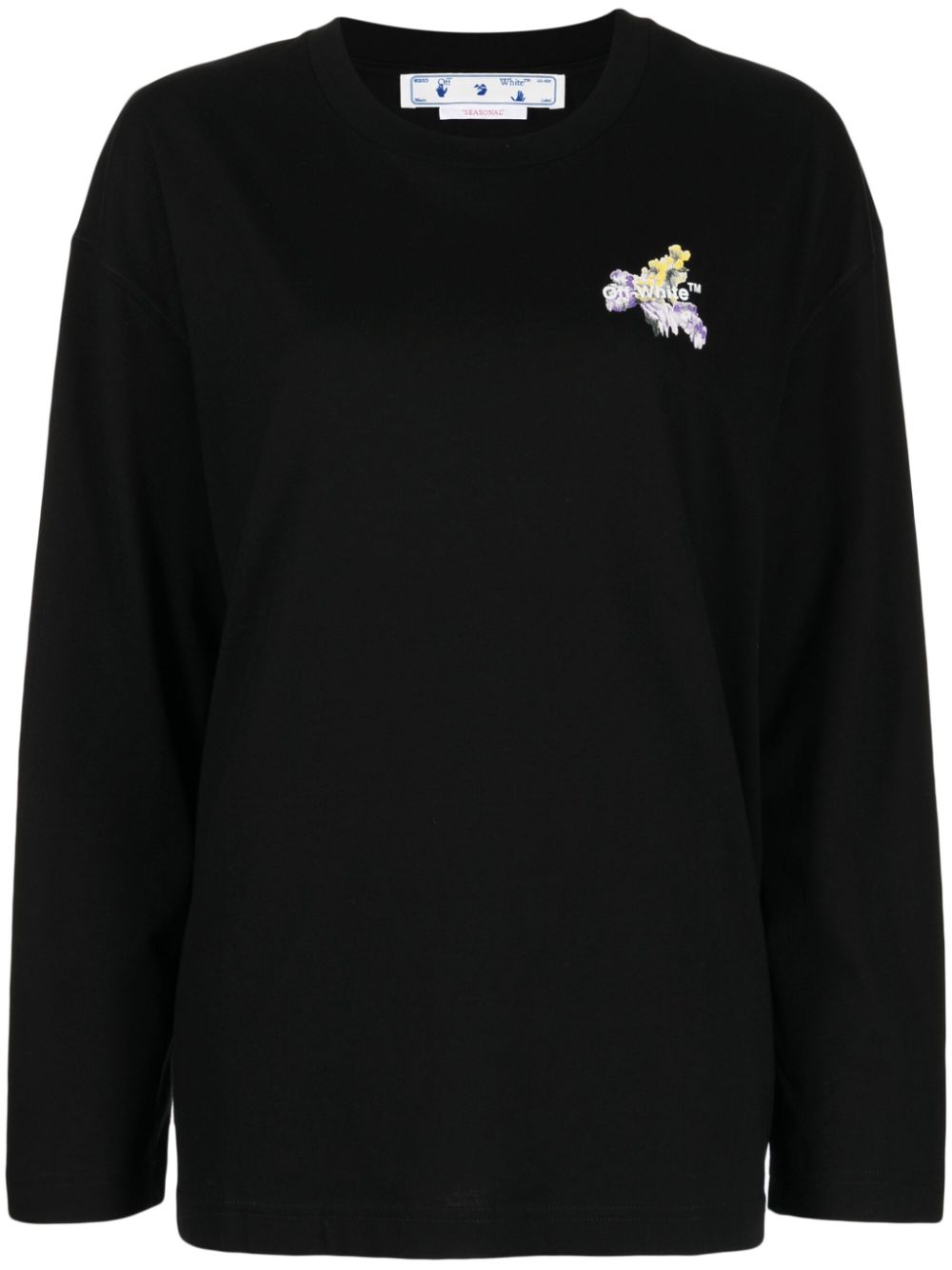 Flower Arrow cotton sweatshirt - Black