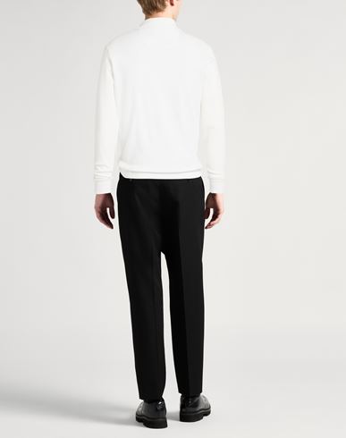 Man Sweatshirt White Size 40 Cotton, Polyamide