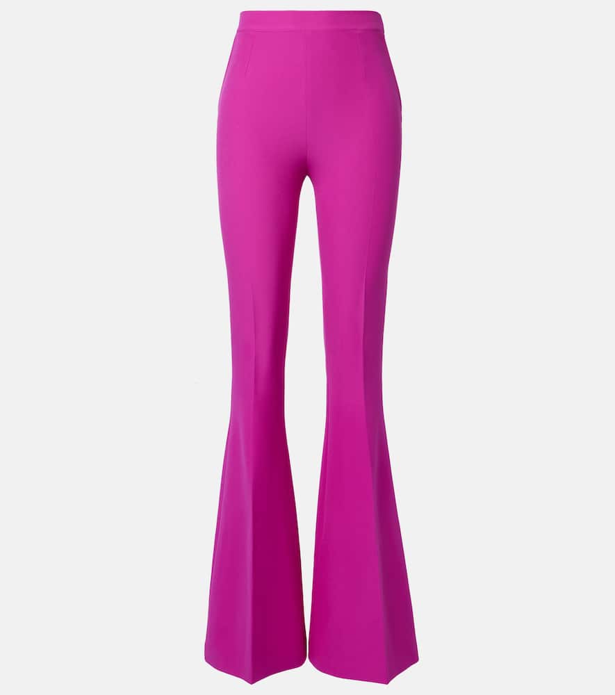 High-waisted flared pants