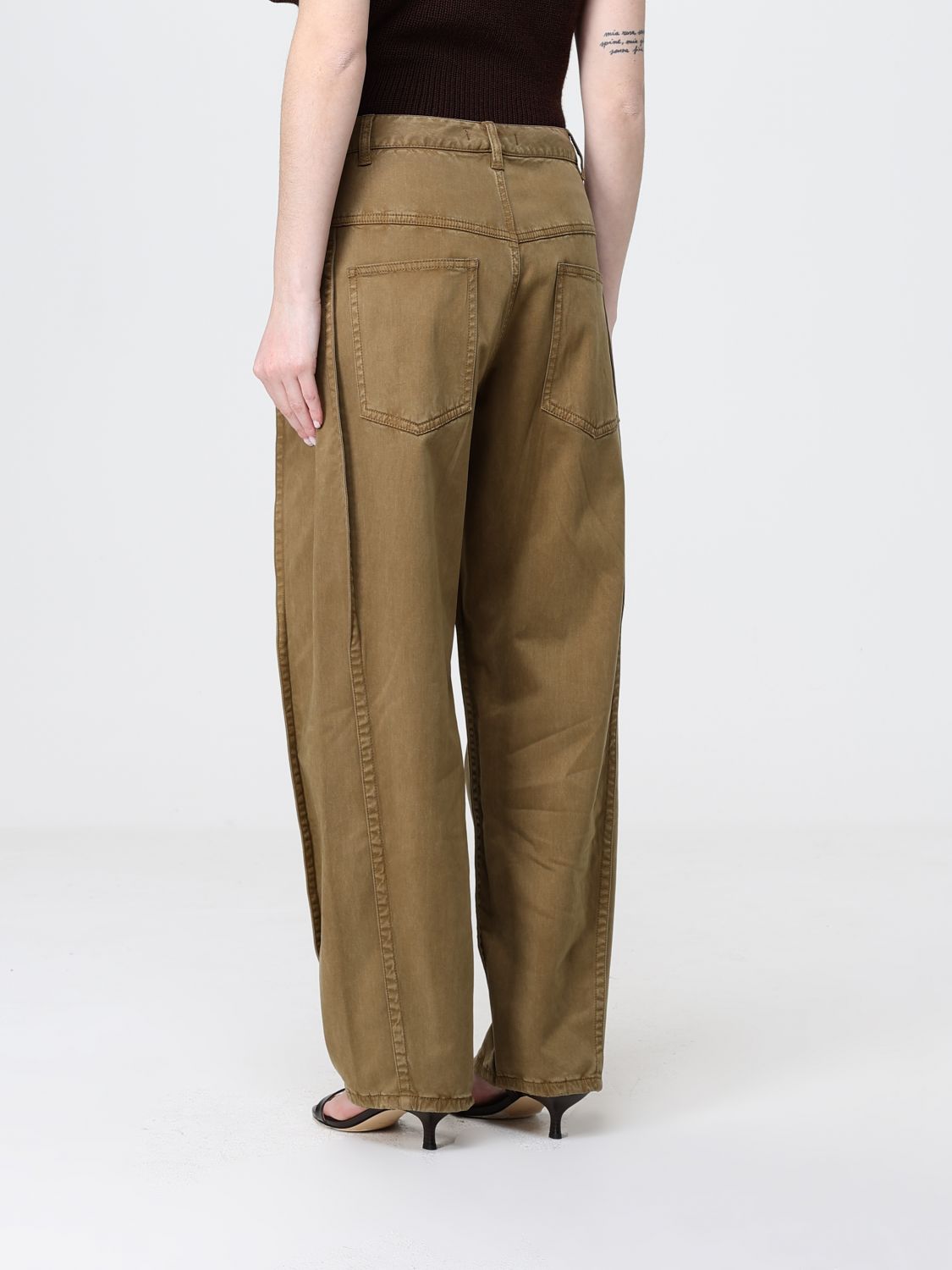 Pants Woman color Brown