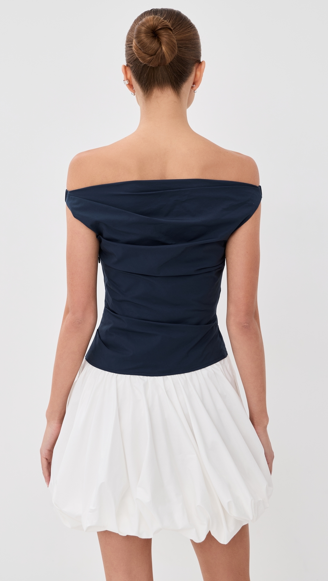 Salina Cotton Bubble Mini Dress Midnight Multi